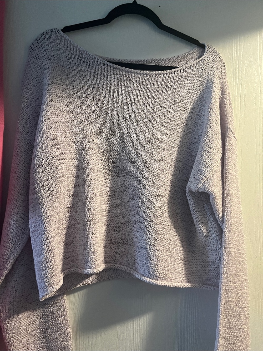 Madewell v neck knit in lilac